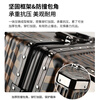 New large-capacity suitcase suitcase aluminum frame boarding code box that can be boarded on the plane brown classic checkerboard slider code box 26 inches family multi-person travel