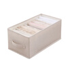 Camellia storage box clothes and pants storage box basket fabric underwear wardrobe storage folding layered finishing partition artifact 9 grids