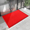 Jushiyi red silk circle non-slip floor mat thickened encrypted PVC no words 120*180cm non-slip waterproof wear-resistant red carpet 13mm