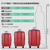 Shamit suitcase has large capacity and can be expanded. Pure PC material imported from Germany, silent universal wheel travel trolley case PC154, burgundy, expandable to 22 inches, medium and short distance 59L, needs to be checked in