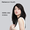 Rebecca wig piece, full human hair air bangs wig piece, seamless bangs to cover gray hair and increase hair volume, head replacement piece, middle parted bangs, dark brown 25cm, fully hand-woven craftsmanship