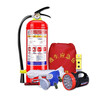 Firefighting four-piece set for rental housing, hotel, hotel escape, self-rescue emergency kit, safety rescue, five-piece firefighting set (alarm + mask)