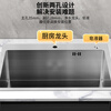Kegoo sink large single tank 304 stainless steel dishwashing basin integrated basin kitchen dishwashing basin handmade basin K8008