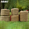Hasdick HK-520 Beijing warehouse delivery jute rope hand-woven binding rope packaging rope diameter 10 mm 50 meters