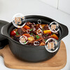 UMIZILI casserole, high temperature resistant dry-burning non-cracking stew pot, household gas large capacity stew pot, ceramic casserole, commercial stone pot, stew pot 3300ML (suitable for 3-5 people)