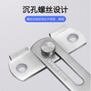 Tanbeiman door lock buckle punch-free latch door bolt right angle 90 degree door buckle lock toilet sliding door buckle holder 180 flat style stainless steel door buckle no punching screws + nail-free glue