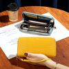 Sefulun (seefulun) high-end crocodile pattern genuine leather long hand wallet feminine 2026 new soft cowhide yellow handbag for mobile phone yellow - first layer cowhide (with wrist strap) DC5A561405