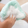 Cyan pomelo Japanese imported bath towel women's mild strong decontamination bath towel exfoliating bath towel long back rub 1 piece QKG-006 bubble stand (green)