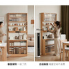 Genji Muyu slate thin sideboard dining table integrated multi-functional storage cabinet household small apartment oak storage cabinet solid wood color 0.89 slate side cabinet 890*240*1950