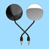 Puda electric vehicle rearview mirror universal electric vehicle reflector electric vehicle reversing mirror round rearview mirror with wrench