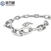 GUWANJI 304 stainless steel multifunctional chain long and short ring chain lifting clothes drying pet dog swing guardrail anti-theft chain 4mmx1 meter (1 piece) separate chain