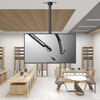 Jiangwutong TV ceiling mount bracket 26-60 inches ceiling mount bracket 360-degree rotating monitor boom LCD TV suspension bracket