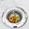 Ji Meng Kitchen Stainless Steel Sink Filter Wash Basin Pool Sink Residue Filter Drainage Floor Drain Net Large (Outer Diameter 11.5cm)