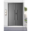 Vinoa Chinese villa door double door double door ready-made double door new courtyard door fluorocarbon paint No. 1 sea stone blue