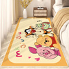 Jixiang thickened cartoon bedside blanket bedroom strip children's room wash-free balcony tatami bay window customizable living room carpet Doraemon Dora 60X160 cm