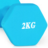 Chengyue color dipped dumbbells for men and women home fitness shaping equipment combination set 2kg*2 tranquil blue CY-130