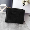 Bags for women 2022 wallet women's short student Korean version cute fresh folding simple literary forest buckle women's bag painted green