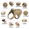 Outstanding Harness Medium Dog Vest Dog Harness Large Dog Harness Dog Clothes Edge Shepherd Samoyed Dog Rope Leash Brown (Leash + Harness) L (recommended weight 75-120 catties)