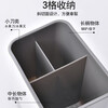 Ji Meng Kitchen Chopsticks and Spoon Storage Rack Knife and Fork Storage Box Chopstick Tube Chopstick Cage Drain Rack Countertop Chopstick Cage Rack Black