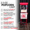 Nostalgia Retro Cinema 70g Popcorn Machine 10 Cups Large Capacity Requires Transformer