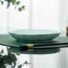 Tao Xianghui plate ceramic home deep plate 4 sets microwave dinner plate rice plate soup plate 8-inch dish shadow celadon plate