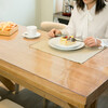 MINGJU tablecloth soft glass odorless thickened PVC table mat waterproof and oil-proof crystal plate custom coffee table mat 60*120cm