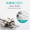 A beautiful water purifier faucet gooseneck household drinking water 2 cents Qinyuan Smith tap water filtration and purification accessories 304 stainless steel single-open purification faucet large curved model