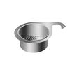 YUANZU Swan Drain Basket Kitchen Sink Special Stainless Steel Hanging Rack Dry and Wet Separation Hook Garbage Wash Vegetable Filter Basket Stainless Steel Swan Drain Basket Large Depth 8cm