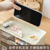 The best products of the times, oblique insertion pen holder storage box, office student desktop marker pen and stationery storage, multi-functional creative pen box, large capacity pen holder, children, boys and girls, good-looking, creamy yellow, oblique insertion drawer pen holder