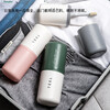 JAJALIN travel wash cup detachable 2 brushing cups, tooth cylinder, creative simple toothbrush box, travel wash cup set light green