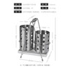 Onlycook chopstick barrel stainless steel 304 household multi-functional double barrel drain fork spoon tableware chopstick cage chopstick basket storage rack