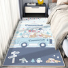 Jixiang thickened cartoon bedside blanket bedroom strip children's room wash-free balcony tatami bay window customizable living room carpet Doraemon Dora 60X160 cm