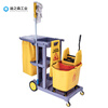 Customized and applicable multi-functional cleaning vehicle cleaning vehicle push tool vehicle hotel cleaning service vehicle linen vehicle 1-blue