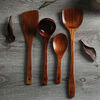 Xu Nian solid wood spatula, solid wood cooking spatula, natural wood spatula, wooden rice spatula, wooden spatula, wax-free spatula, high temperature resistance, no odor, no damage to the pot