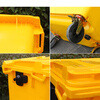 Medical garbage truck transfer truck 660L clinic hospital waste storage garbage truck outdoor cleaning truck 660L yellow