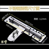 Stainless steel extra large thickened door bolt anti-theft door bolt exposed padlock door latch wooden door buckle lock door pin old-fashioned 8 inch 11 core right-facing