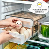 Home Story Japanese refrigerator egg storage box with lid, special drawer-type food-grade freezer crisper, kitchen storage artifact, double-layer drawer-type egg box (2 pieces)