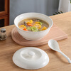 Jie Yajie ceramic soup bowl large household soup pot Chinese style underglaze color 9-inch pot with spoon