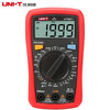 UNI-T digital multimeter high-precision multi-function intelligent anti-burn multimeter electrician dedicated small household voltage and current UT33D+ plus spare alligator clips and battery