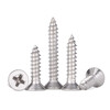 Jinggong M1-M2.6 304 stainless steel countersunk head self-tapping screws mini self-tapping screws electronic wood screws M2.2*6 (200 pieces)