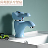 Janevia Children's Kindergarten Colorful Ceramic Faucet Elephant Cartoon Elephant Cute Washbasin Basin Hot and Cold Faucet White Hot and Cold Faucet + Copper Valve Core