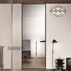 Miaopule Japan Changhong 16 extremely narrow light luxury frosted glass door wooden door bathroom door toilet door interior door bedroom door partition square meter 8mm tempered frosted glass (single glass