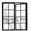 Yaotian customized French American iron art indoor living room loft lighting lattice window partition decoration fake window Changhong glass width 80 height 120 with transparent tempered glass