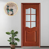 Oak solid wood door bedroom door walnut wood door interior door painted door new Chinese style room set door customization rubber wood solid wood painted door 2 styles