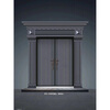 Vinoa Chinese villa door double door double door ready-made double door new courtyard door fluorocarbon paint No. 1 sea stone blue