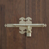 Chengzhong style copper thickened latch old wooden door lock garden ancient building courtyard door latch antique door buckle copper door bolt plain 25cm antique copper
