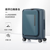 Samsonite suitcase 20-inch trolley case with front opening, large capacity, side-opening suitcase, password box, navy blue UE9