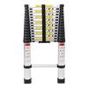Aluminum alloy ladder thickened straight ladder 4/5/6/7 meters single-sided folding one-sided engineering telescopic ladder (German standard thickened) 8M single-sided telescopic ladder