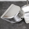 Thickened stainless steel dustpan single garbage shovel dustpan dustpan outdoor courtyard sanitation dustpan factory stainless steel round