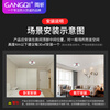 Gangqi YJ-102B wifi networked wireless fire smoke alarm gateway-free Tuya smart home remote connection mobile APP reminder fire 3C certified home kitchen smoke detector commercial